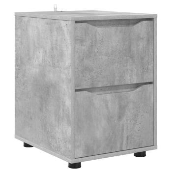 Aufbewahrungsschrank 40 x 48 x 57 cm Holzwerkstoff Betongrau