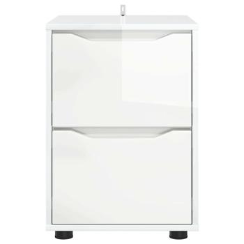 Aufbewahrungsschrank Hochglanz Weiß 40 x 48 x 57 cm