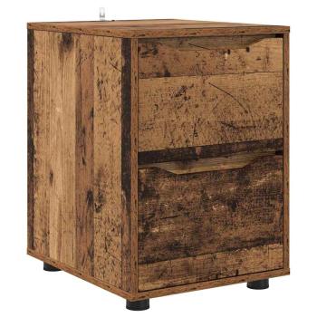 ARDEBO.de - Aufbewahrungsschrank Altholz 40 x 48 x 57 cm Holzwerkstoff