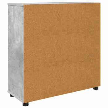 ARDEBO.de - Aufbewahrungsschrank Beton Grau 80 x 31 x 81 cm Holzwerkstoff