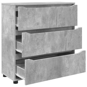 Aufbewahrungsschrank Beton Grau 80 x 31 x 81 cm Holzwerkstoff