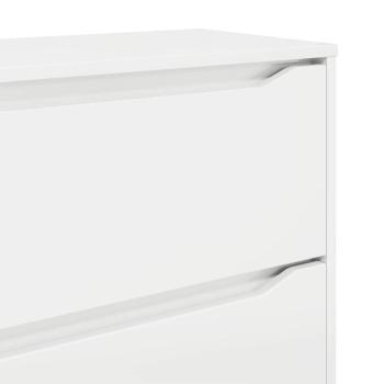 Aufbewahrungsschrank Hochglanz Weiß 80 x 31 x 81 cm