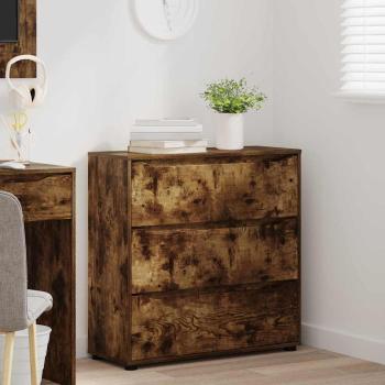 ARDEBO.de - Aufbewahrungsschrank Geräucherte Eiche 80 x 31 x 81 cm