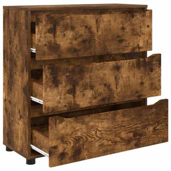 Aufbewahrungsschrank Geräucherte Eiche 80 x 31 x 81 cm