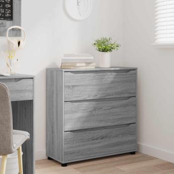 Aufbewahrungsschrank 80 x 31 x 81 cm Holzwerkstoff Sonoma-Grau
