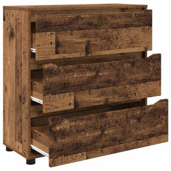 Aufbewahrungsschrank Altholz 80 x 31 x 81 cm Holzwerkstoff