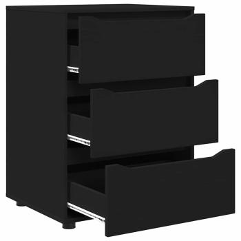 Aufbewahrungsschrank Schwarz 60 x 48 x 81 cm Holzwerkstoff