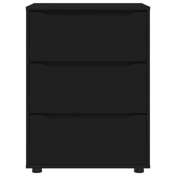 Aufbewahrungsschrank Schwarz 60 x 48 x 81 cm Holzwerkstoff