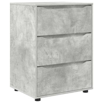 ARDEBO.de - Aufbewahrungsschrank Beton Grau 60 x 48 x 81 cm Holzwerkstoff