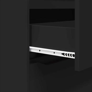 Aufbewahrungsschrank Schwarz 40 x 48 x 81 cm Holzwerkstoff