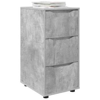 ARDEBO.de - Aufbewahrungsschrank Beton Grau 40 x 48 x 81 cm Holzwerkstoff