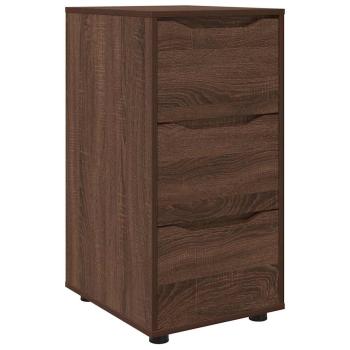 ARDEBO.de - Aufbewahrungsschrank Braun Eichen-Optik 40 x 48 x 81 cm