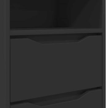 ARDEBO.de - Nachttische 2 pcs Schwarz 40 x 30 x 467 cm Holzwerkstoff