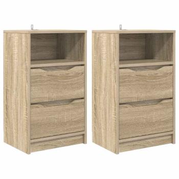 Nachttische 2 pcs Sonoma-Eiche 40 x 30 x 467 cm Holzwerkstoff
