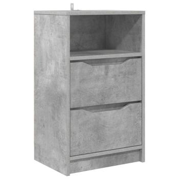 Nachttisch Beton Grau 40 x 30 x 467 cm Holzwerkstoff