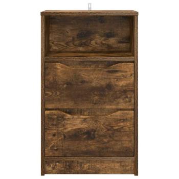 Nachttische 2 pcs Geräucherte Eiche 40 x 30 x 467 cm