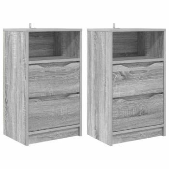 Nachttische 2 pcs Graues Sonoma 40 x 30 x 467 cm Holzwerkstoff