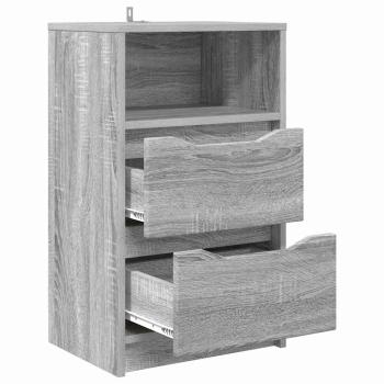 Nachttische 2 pcs Graues Sonoma 40 x 30 x 467 cm Holzwerkstoff