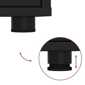 TV-Schränk Schwarz 100 x 48 x 43 cm Holzwerkstoff