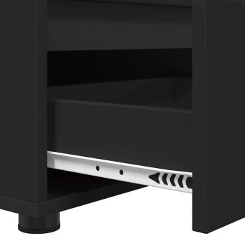 TV-Schränk Schwarz 100 x 48 x 43 cm Holzwerkstoff