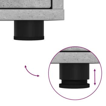 TV-Schränk Beton Grau 100 x 48 x 43 cm Holzwerkstoff