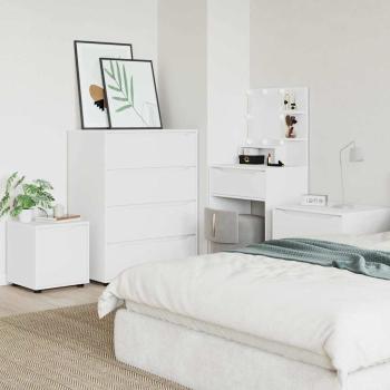 Badezimmerschrank Weiß 40,5 x 40 x 44 cm Holzwerkstoff