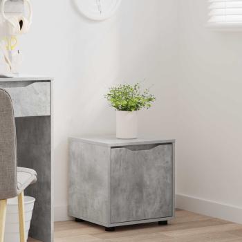 Badezimmerschrank 40,5 x 40 x 44 cm Holzwerkstoff Beton Grau