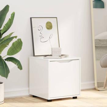 Badezimmerschrank Hochglanz Weiß 40,5 x 40 x 44 cm