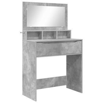 Schlafzimmer-Frisiertische Beton Grau 80 x 39,6 x 135 cm