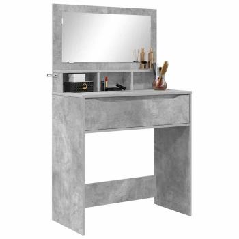Schlafzimmer-Frisiertische Beton Grau 80 x 39,6 x 135 cm
