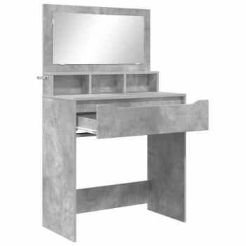 Schlafzimmer-Frisiertische Beton Grau 80 x 39,6 x 135 cm