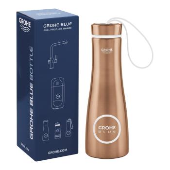 GROHE Blue Thermo- Trinkflasche, warm sunset gebürstet (40848DL0)