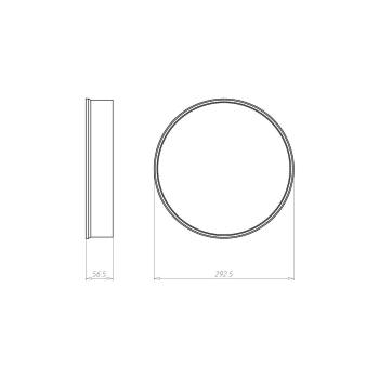 Kaiser 1283-505 Einbaugehäuse, HaloX® 250, Verlängerungsring, Höhe 50 mm