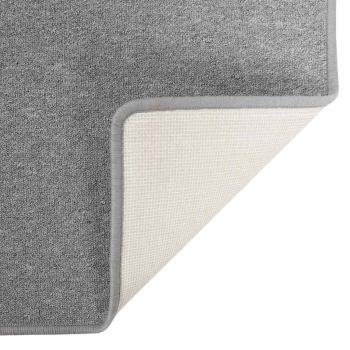 Teppichläufer Hellgrau 80 x 500 cm 100% Polypropylen