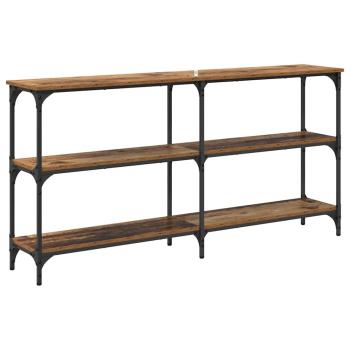 Konsolentisch Altholz 150 x 29 x 75 cm Sperrholz und Metall