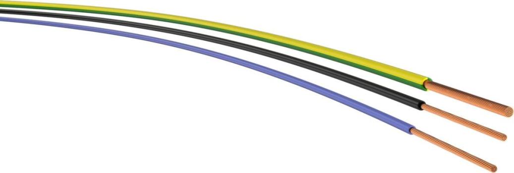 ARDEBO.de PVC Aderleitung Kabel H07V-K 4 dbl Eca Ri100, dunkelblau, Ring, 100m