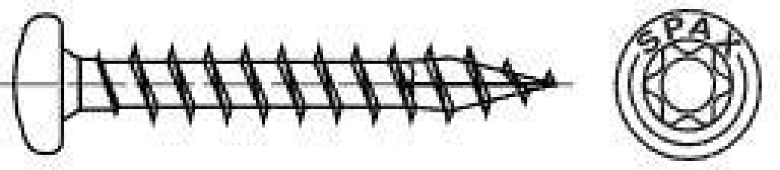 REYHER SPAX Universalschrauben mit SPAX 4CUT-Spitze R 88093 St. 5 x 50/46 -T20 K WIROX, Ruko (088093001049050050)