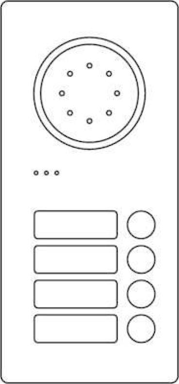 Ritto Acero Türstation Audio 4 Wohneinheiten edelstahl (1810420)