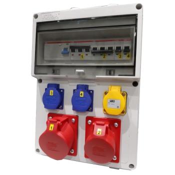 ARDEBO.de - Wandverteiler Würzburg Eing. M32 oben + Mehrfachver.