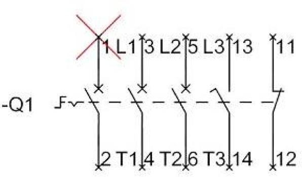 Siemens 3LD22300TK13 Hauptschalter, 3-polig, rot/gelb (3LD2230-0TK13)