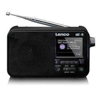 Tragbares DAB+ FM-Radio mit Bluetooth® 2,4" TFT-Display Schwarz