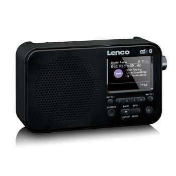 Tragbares DAB+ FM-Radio mit Bluetooth® 2,4" TFT-Display Schwarz