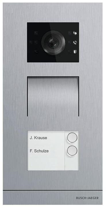 ARDEBO.de Busch-Jaeger H81381P2-S-03 Außenstation Video, 2-fach, Busch-Welcome IP, edelstahl (2TMA130010X0020)