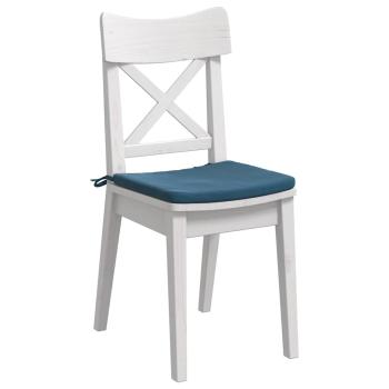 Sitzkissen 4 pcs Blau 40 x 40 x 3 cm Samt