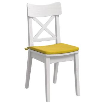 Sitzkissen 4 pcs Gelb 40 x 40 x 3 cm Samt