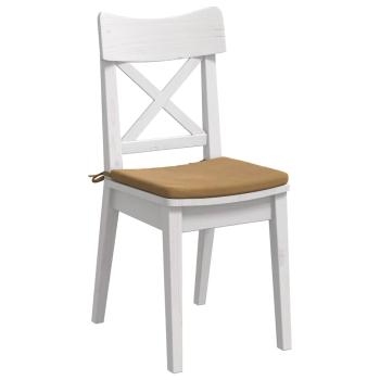 Sitzkissen 4 pcs Braun 40 x 40 x 3 cm Samt