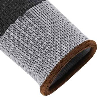 Arbeitshandschuhe 12 pcs Grau und Schwarz 8 / m Polyester