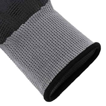 Arbeitshandschuhe 24 pcs Grau und Schwarz 10 / XL Polyester
