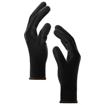 ARDEBO.de - Arbeitshandschuhe 24 pcs Schwarz 8 / m Polyester