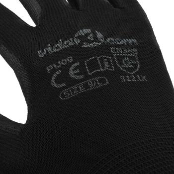 Arbeitshandschuhe 12 pcs Schwarz 9 / l Polyester